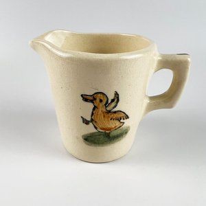Vintage Antique 1920’s Weller Pottery Zona Juvenile Child Baby Duck Cup Creamer